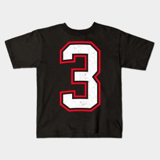 Number Three 3 Kids T-Shirt